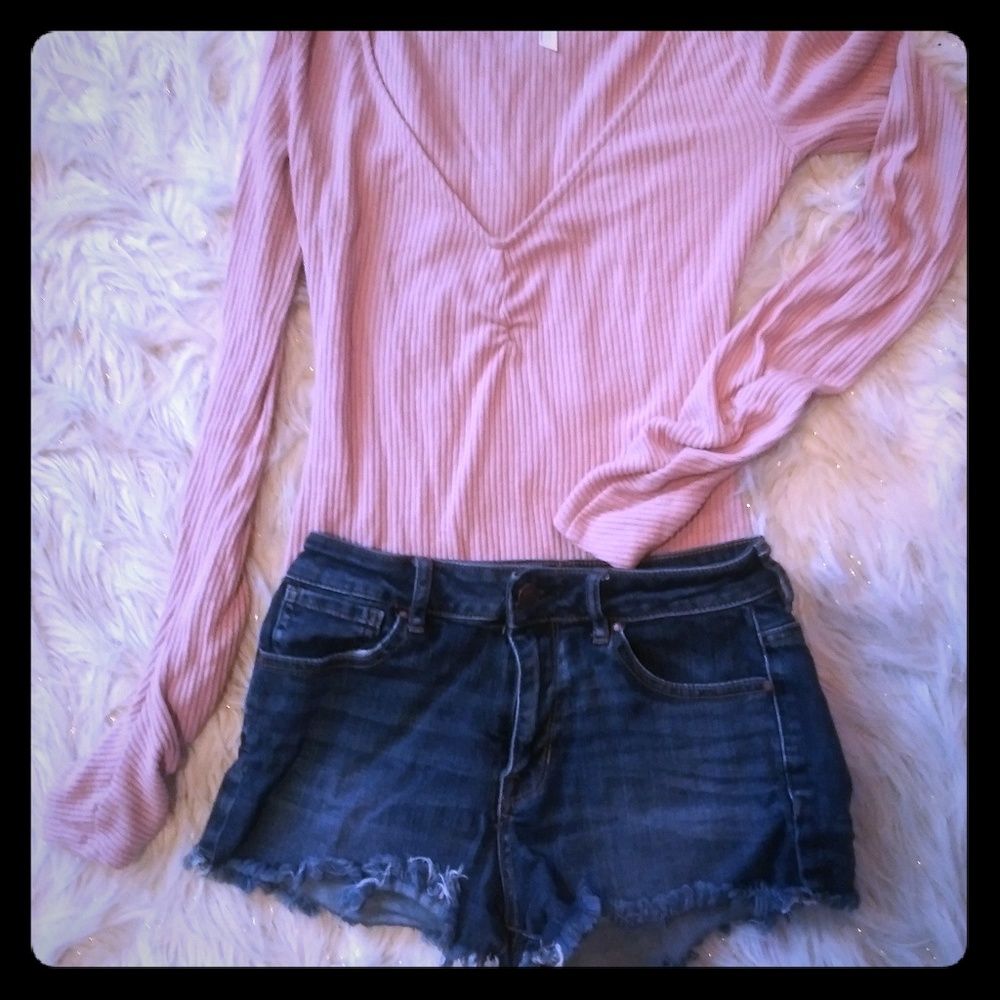 Free people pink body suit:)